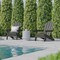 Flash Furniture Gray Adirondack Patio Chairs with Cupholder, 4PK 4-LE-HMP-1044-10-GY-GG - alternate 4